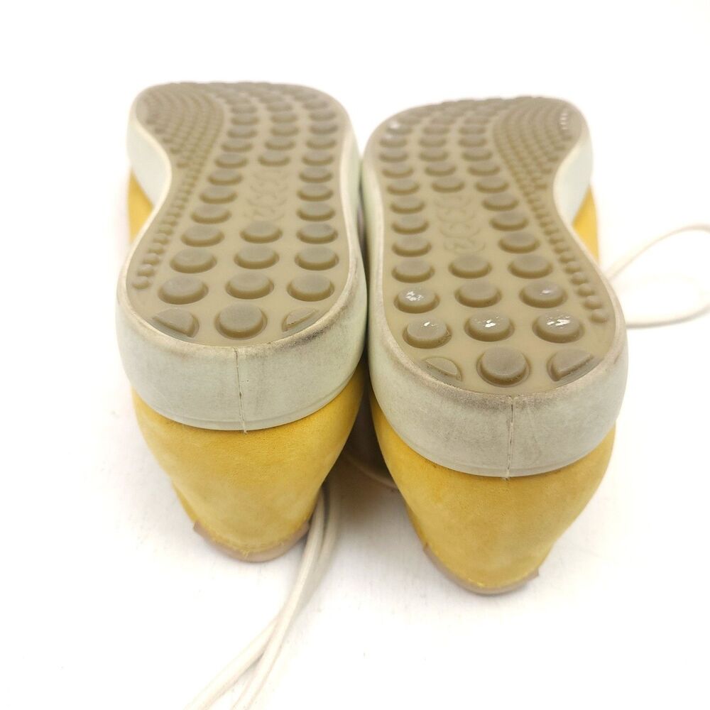 Women's ECCO Soft 7 Leather Sneaker Size 39 US 8-8.5 Marygold Yellow Nubuck - Picture 9 of 9